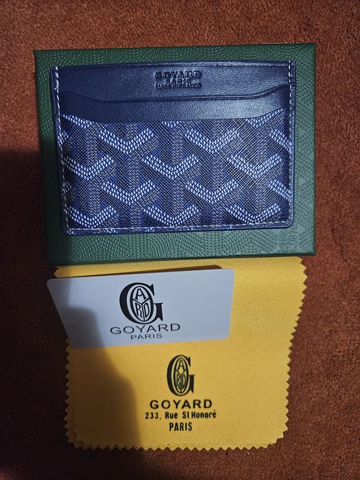 Goyard Green Leather 'Saint-Sulpice' Card Holder
