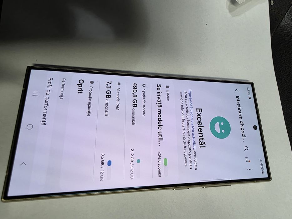 Samsung Galaxy S24 Ultra Gold 512GB Liber de retea Stare Foarte Buna