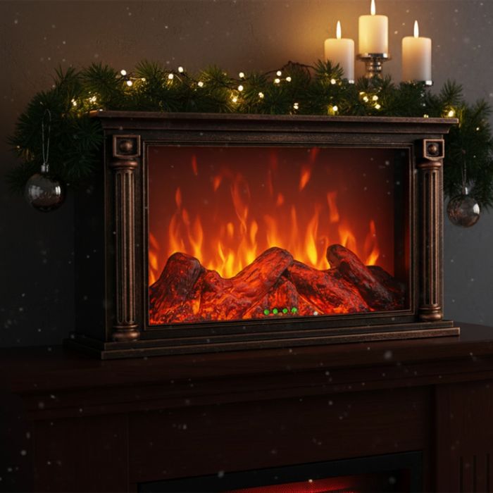 Стил: Класически;
Цвят: Бронз;
Материал: Корпус от смола; електрическо