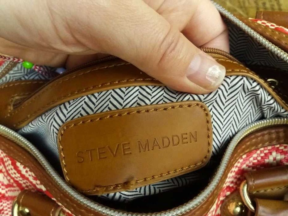 дамска чанта Steve Madden,плетена  кошница,сламена