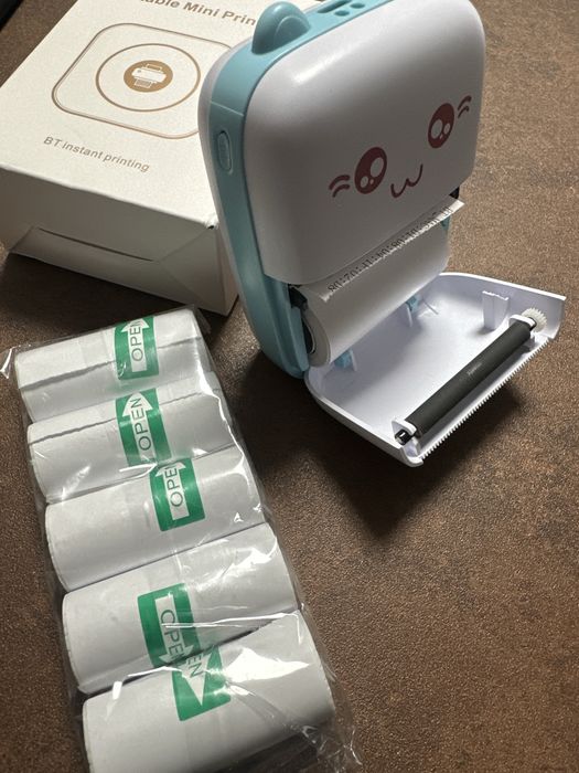 Mini imprimantă termică, bluetooth, 30 de metri de print