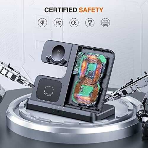 Ново Samsung 3 in 1 зарядно: телефон, часовник, слушалки + USB кабел