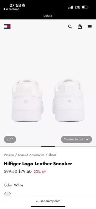 Кожаные кроссовки Tommy Hilfiger