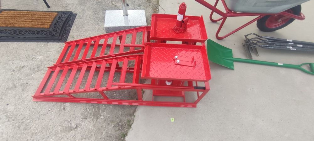 Rampe auto ajustabile cu cric hidraulic