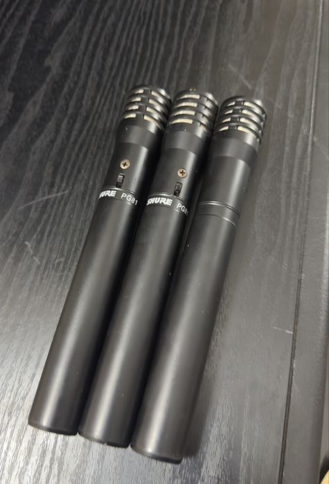 Set 3 Microfoane de ambianta Shure Pg81