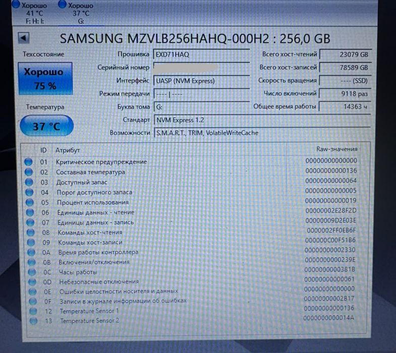 ССД nvme Samsung 512 и 256 gb