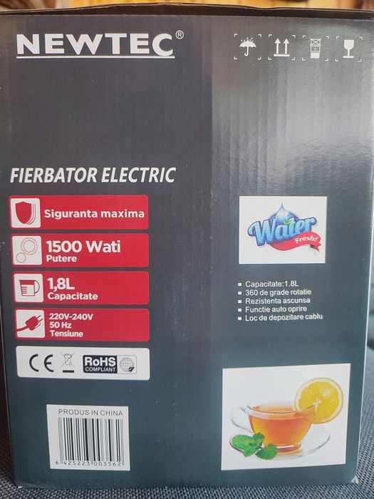 Fierbător electric Newtec 1500 W nou