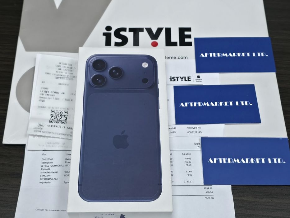 КАТО НОВ 512GB iPhone 17 Pro Max Гаранция iStyle 2027 Blue | Син