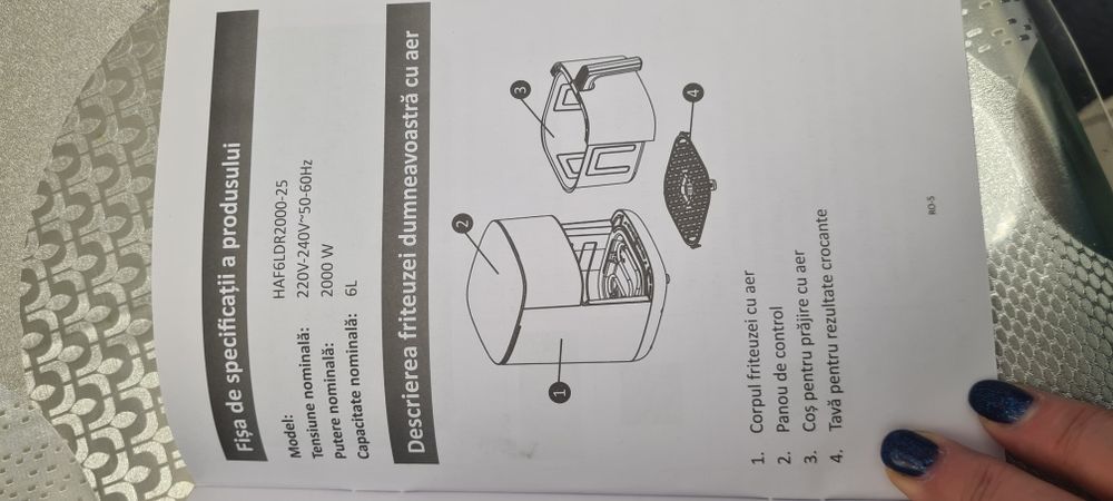 Airfreyer cu aer cald