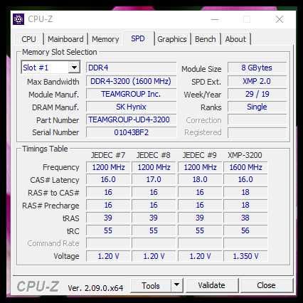Памет 16GB (2x8GB) Team Group T-Force Xcalibur RGB 3200 MHz DDR4