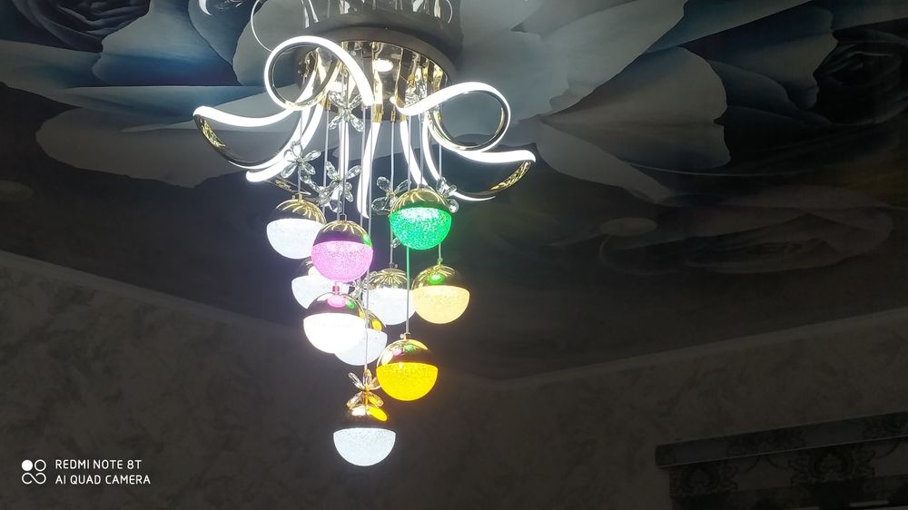 Установка Люстра галоген Браа