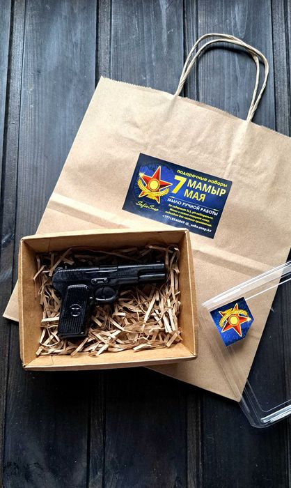 Подарки на 7 МАЯ! "Пистолет ТТ", МЫЛО ручной работы.