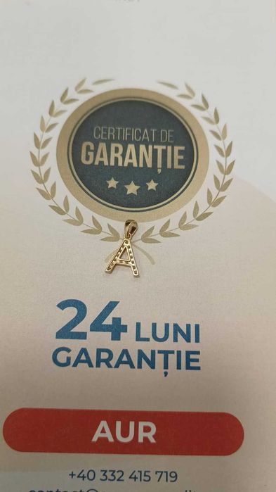 [AG24 Harlau B.45897.1] Pandantiv aur 14k 0.78gr - Garantie 2 ani!