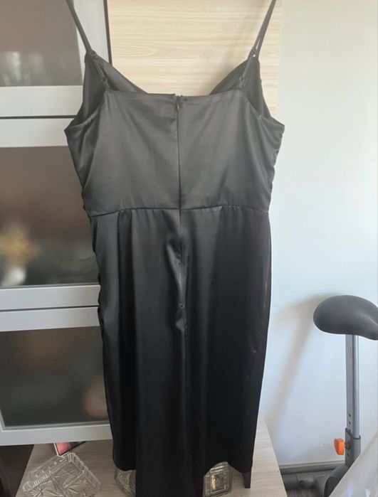 Rochie neagra  satin