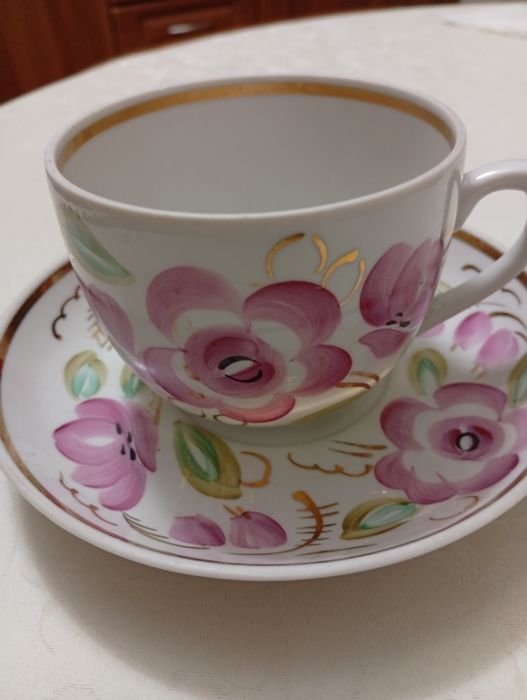 Чайные фарфоровые пары, винтаж СССР
