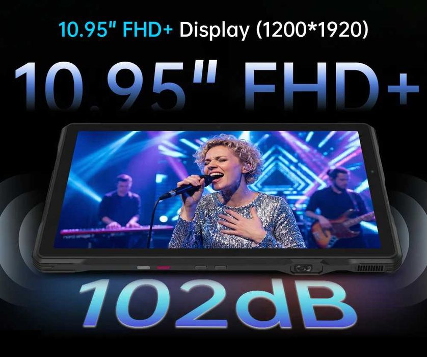 Unihertz 8849 TANK Pad Ultra - 10.95" 16GB+16GB/512GB, 260-lumen 1080P Projector, 23400mAh