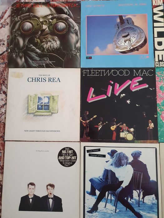Discuri vinil Fleetwood Mac Dire Stratis Chris Rea Pet Shop Boys  Kim Wilde Pink Floyd  Billy Idol  Phil Collins  Van Halen Kate Bush  Sade, Bollywood
