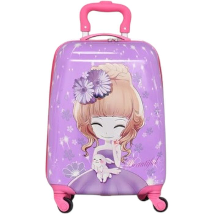 Детски куфар за ръчен багаж 46x30x21 см | Лек ABS, 4 колела 360°