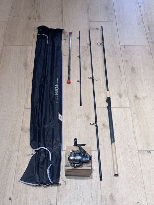 Combo Feeder LIGHT - Lanseta Delphin Nirvana 3.6m/80g + Mulinetă Formax Swift 4000 — NOU
