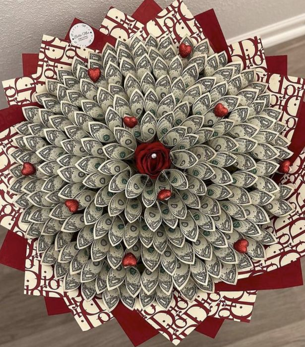 Денежный букет мандарин