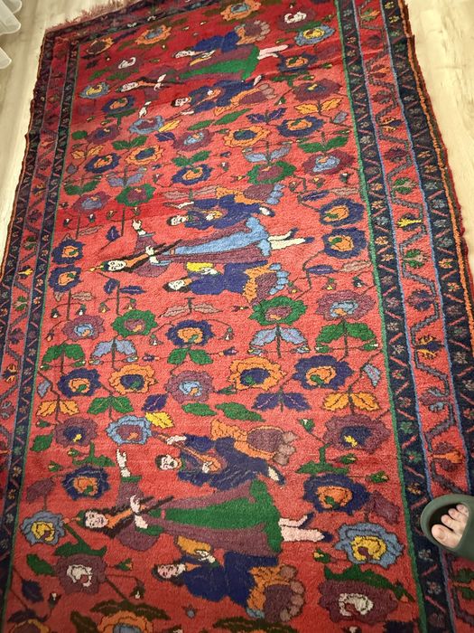 Ковер ручной работы из 100% шерсти