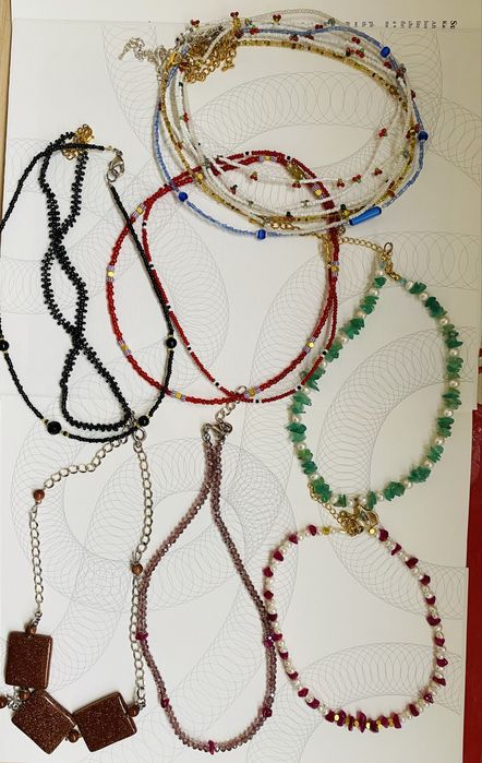 Бусы-чокеры ручной работы