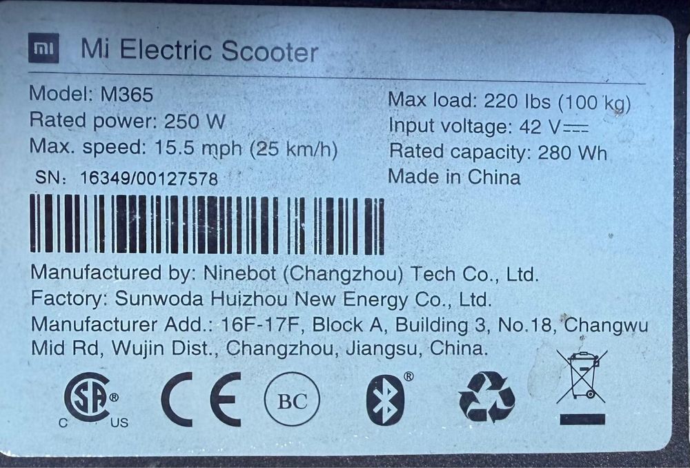 Trotineta electrica xiaomi M365