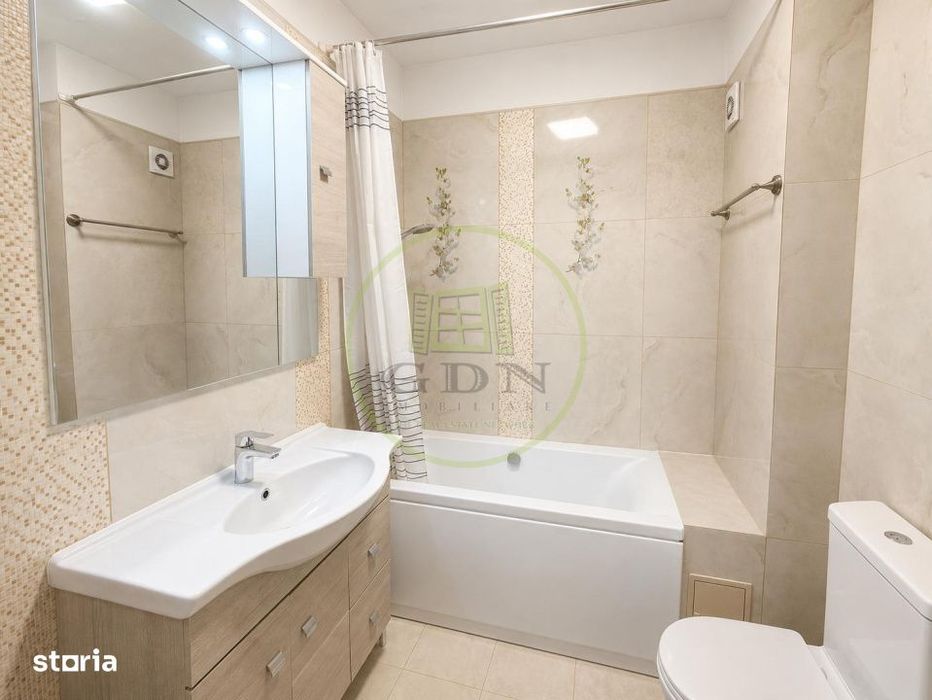 Apartament 2 camere | 47,9 mp + balcon 9,9 mp | Etaj 1/3 | Centrala pr