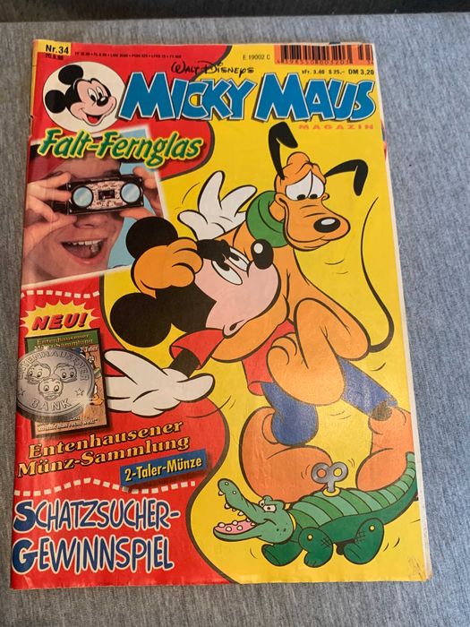 книжки Micky Maus номера 28,33,34,36,48