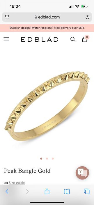 Brățară uk Ebdlad aurie