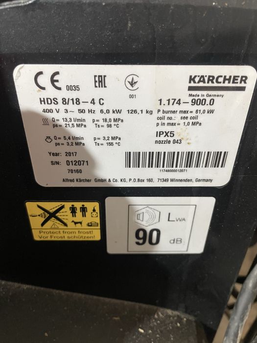 Karcher HDS 8/18  4 c
