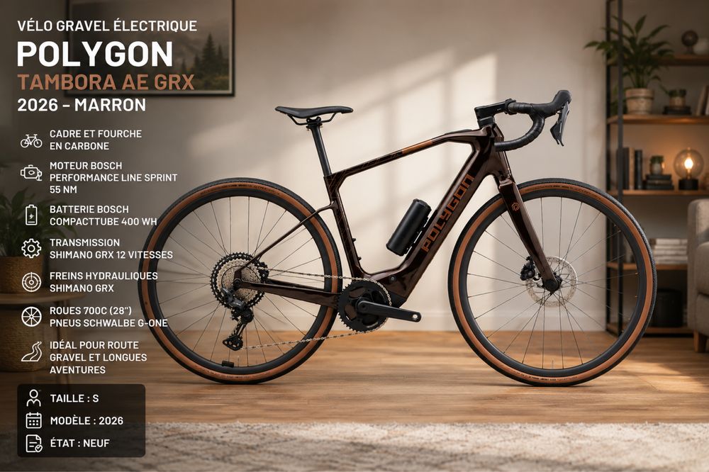 bicicletă electrică Gravel POLYGON Tambora AE GRX 2026 – Nouă