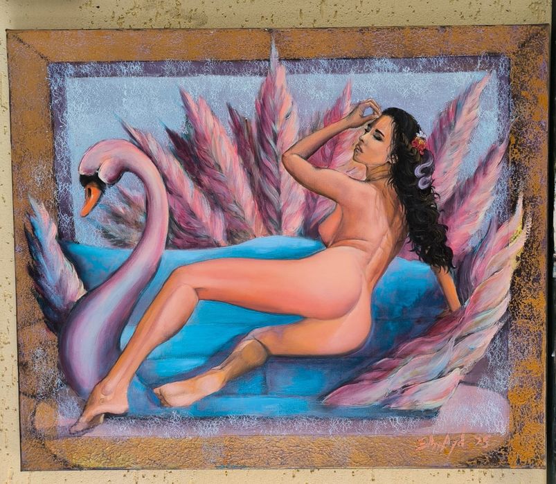 Tablouri Pictate Manual în Ulei pe Pânză Abstract Fantasy NUD