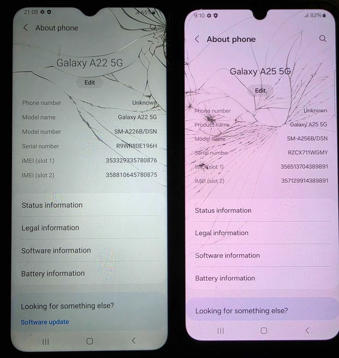 Telefon mobil smartphone Samsung Galaxy A22 5G–128GB 4GB RAM/ A25 5G–256 GB 8GB RAM