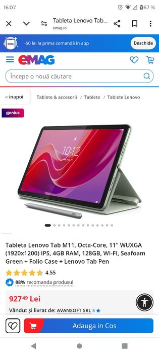 Lenovo Tab M11 Sigilată