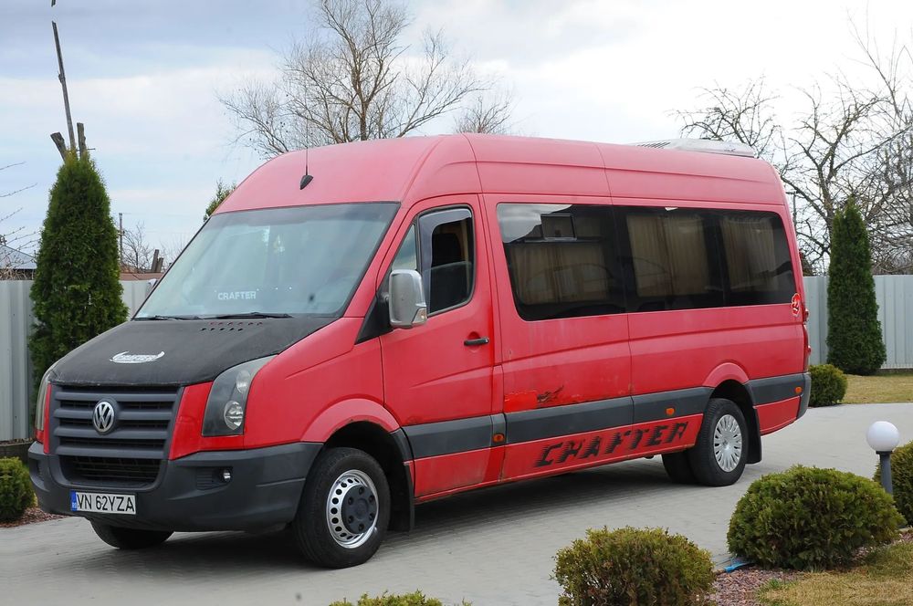 Volkswagen Crafter Microbuz 17 locuri cat. II 2008 2.5TDi 163CP E4 6 trepte Clima Webasto