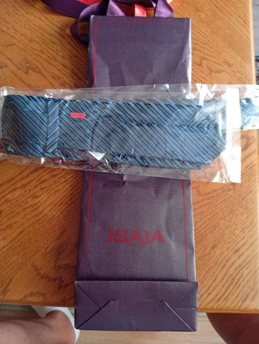 Cravata de lux brand Isaia made italy