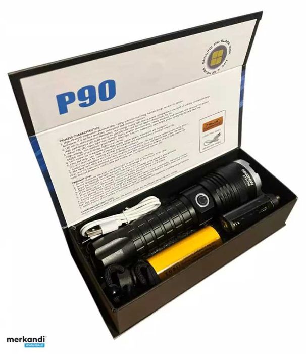 Фенер Xhp90 Тактически Мощен Led УВЕЛИЧЕНИЕ USB