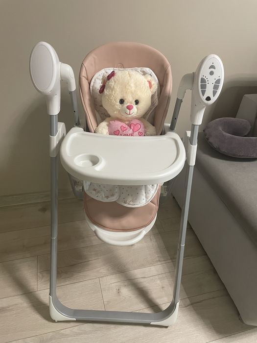 Стол за хранене и люлка - Cangaroo – Pudding 2в1 розово