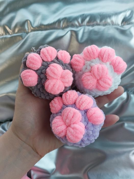 Плюшевые Лапки. Игрушка-брелок. Оптом.