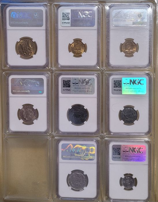 Monede Romania Gradate NGC Carol l,Carol ll,Mihai l bani vechi bancnote