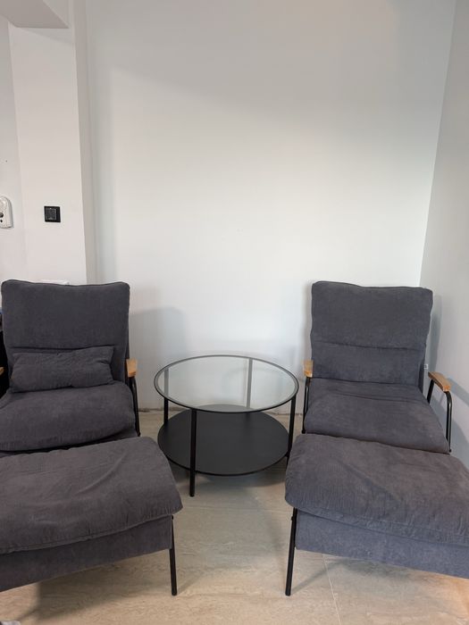 Set 2 fotolii recliner + măsuță cafea – stare foarte bună – Sighișoara