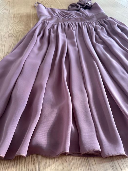 Rochie elegantă mov ocazie nuntă/botez un umăr, L/40