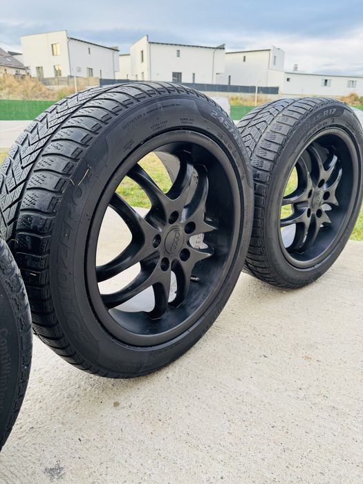 Jante R17 Audi + anvelope iarna 245/45 R17 toate 4