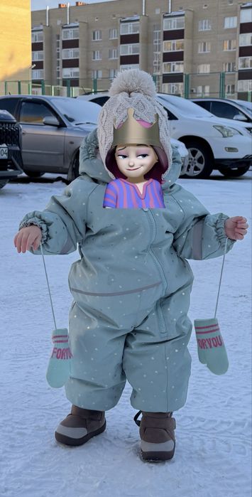 Зимний комбез для девочки