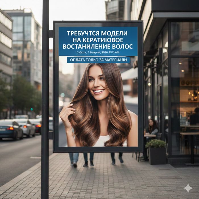 Ищу модель на кератинновое выпрямление волос