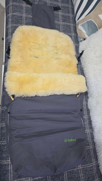 Sac impermeabil Fellhof pentru cărucior – interior lână – ca nou