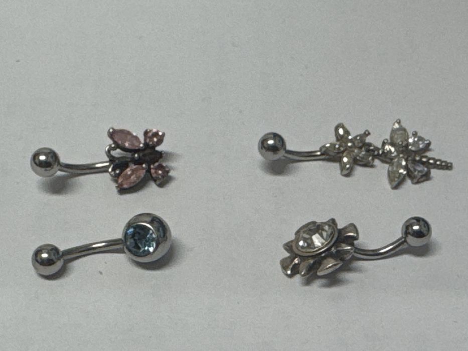 сребърни обеци за вежда 925