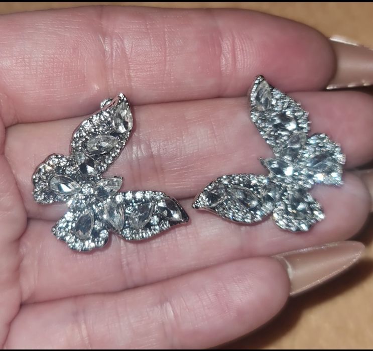 Set bijuterii fluturi inel colier si cercei