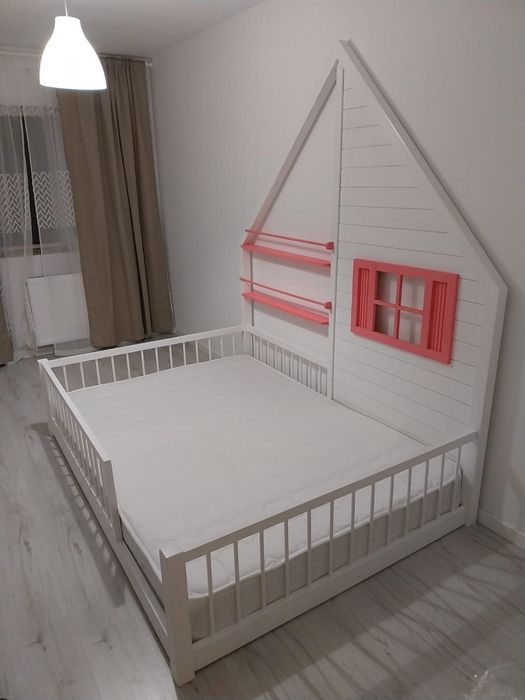 Pat Montessori copii din lemn masiv – la comandă | Livrare în toată ța